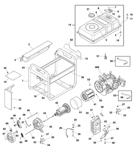 Part Location Diagram of 706983 Briggs and Stratton Cordset